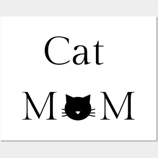 cat mom logo Posters and Art